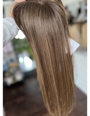 ASTRID-MONO TOPPER Z WŁOSÓW NATURALNYCH Z GRZYWKĄ 50 CM