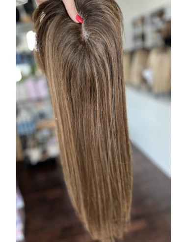 ASTRID-MONO TOPPER Z WŁOSÓW NATURALNYCH Z GRZYWKĄ 50 CM