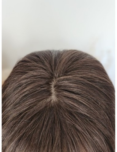 "MEGAN K2" 40-45  PERUKA Z WŁOSÓW NATURALNYCH Z GRZYWKĄ