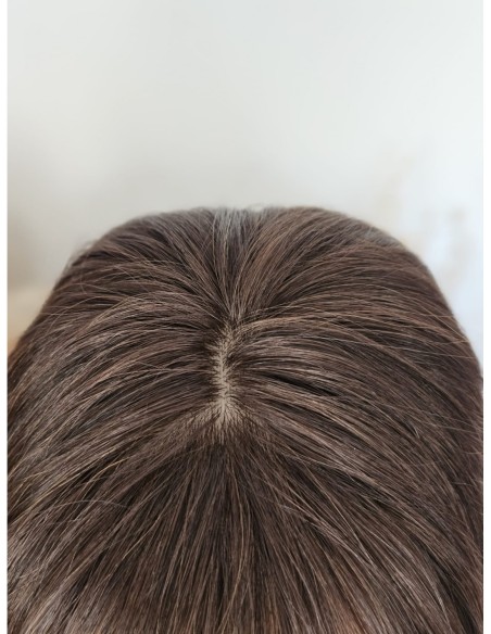 "MEGAN K2" 40-45  PERUKA Z WŁOSÓW NATURALNYCH Z GRZYWKĄ