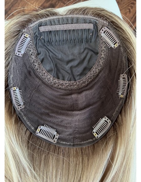 "MILENA 50-55 CM "DŁUGI TOPPER Z WŁOSÓW NATURALNYCH  PREMIUM