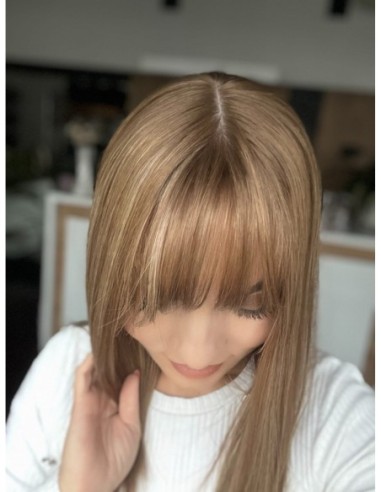 "AURELIA Z GRZYWKĄ 40-45 CM "TOPPER Z WŁOSÓW NATURALNYCH  PREMIUM