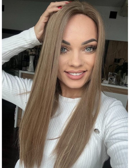 "AURELIA  50 CM "TOPPER Z WŁOSÓW NATURALNYCH  PREMIUM