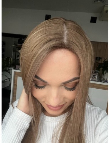 "AURELIA  50 CM "TOPPER Z WŁOSÓW NATURALNYCH  PREMIUM