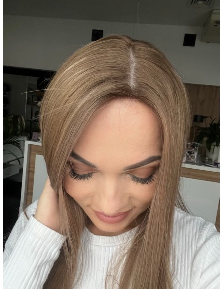 "AURELIA  50 CM "TOPPER Z WŁOSÓW NATURALNYCH  PREMIUM