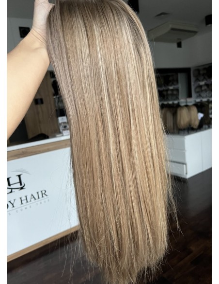 "AURELIA  50 CM "TOPPER Z WŁOSÓW NATURALNYCH  PREMIUM