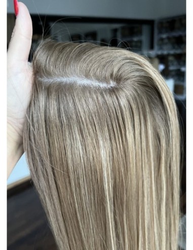 "AURELIA  50 CM "TOPPER Z WŁOSÓW NATURALNYCH  PREMIUM