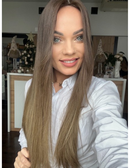 GABI 65 CM-TOPPER Z WŁOSÓW NATURALNYCH-PREMIUM