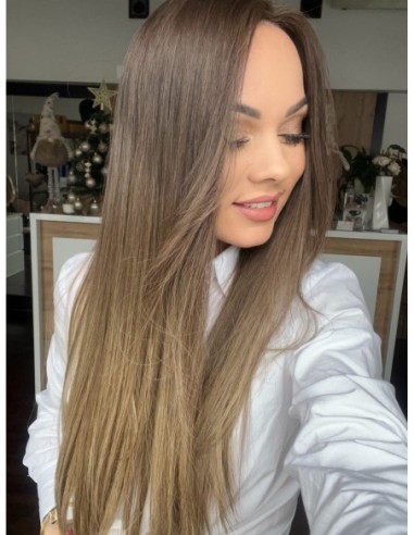 GABI 65 CM-TOPPER Z WŁOSÓW NATURALNYCH-PREMIUM