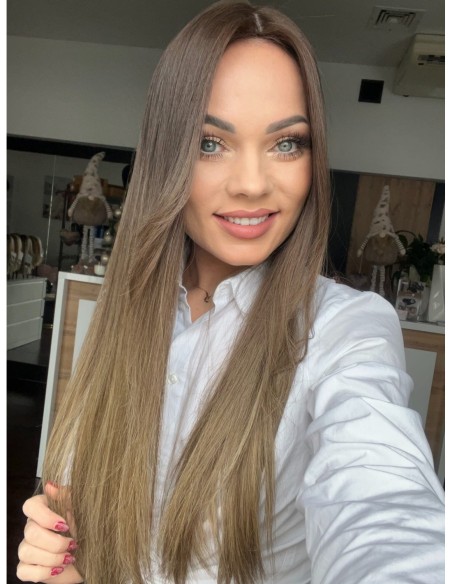 GABI 65 CM-TOPPER Z WŁOSÓW NATURALNYCH-PREMIUM