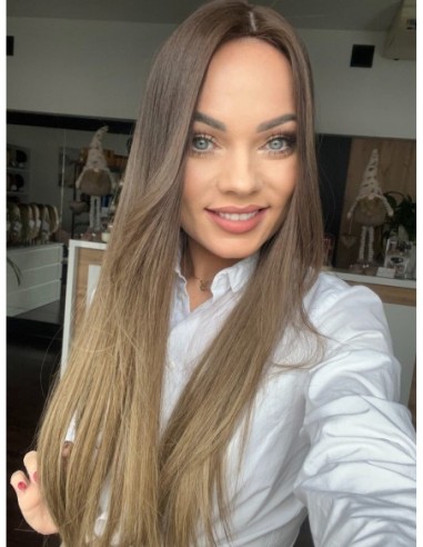 GABI 65 CM-TOPPER Z WŁOSÓW NATURALNYCH-PREMIUM