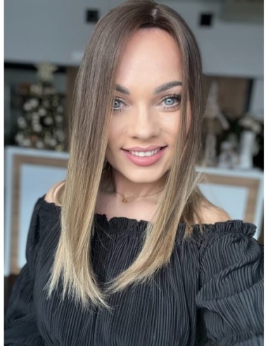 GABI 40-45 CM-TOPPER Z WŁOSÓW NATURALNYCH-PREMIUM