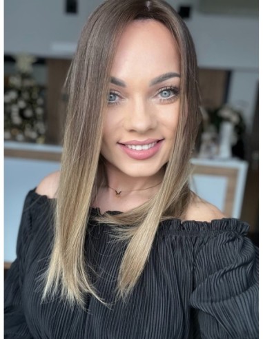 GABI 40-45 CM-TOPPER Z WŁOSÓW NATURALNYCH-PREMIUM