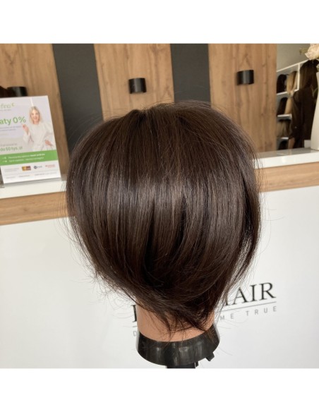 Nila 30 cm z grzywką  silk top-topper z włosów naturalnych