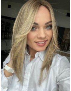 "ROSA 35-40 CM"TOPPER Z WŁOSÓW NATURALNYCH  BAZA 17x17