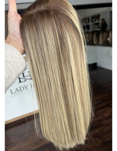 "ROSA 35-40 CM"TOPPER Z WŁOSÓW NATURALNYCH  BAZA 17x17