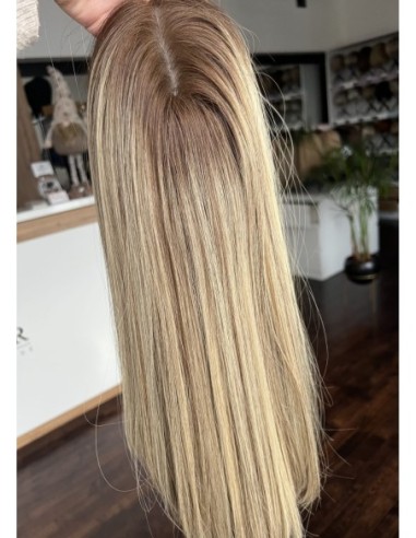 "ROSA 35-40 CM"TOPPER Z WŁOSÓW NATURALNYCH  BAZA 17x17