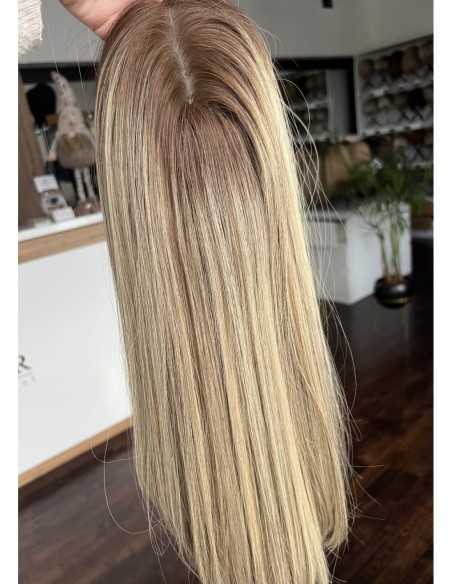 "ROSA 35-40 CM"TOPPER Z WŁOSÓW NATURALNYCH  BAZA 17x17