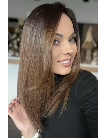 "TERESA 40-45 CM" TOPPER Z WŁOSÓW NATURALNYCH