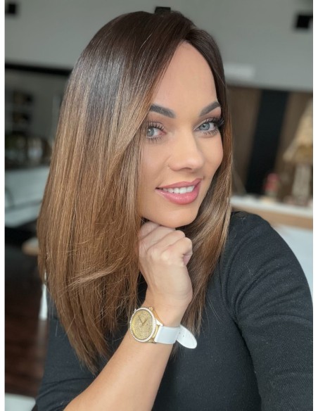 "TERESA 40-45 CM" TOPPER Z WŁOSÓW NATURALNYCH