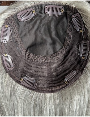 "KALINA 35-40 CM"TOPPER Z WŁOSÓW NATURALNYCH  BAZA 17x17