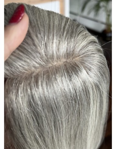 "KALINA 35-40 CM"TOPPER Z WŁOSÓW NATURALNYCH  BAZA 17x17