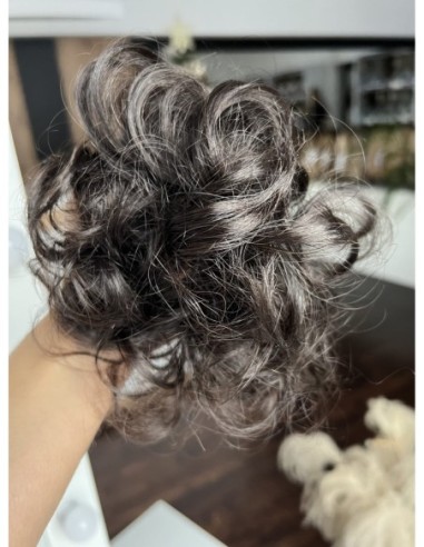 Gumka z włosów naturalnych bardzo ciemny brąz 1B