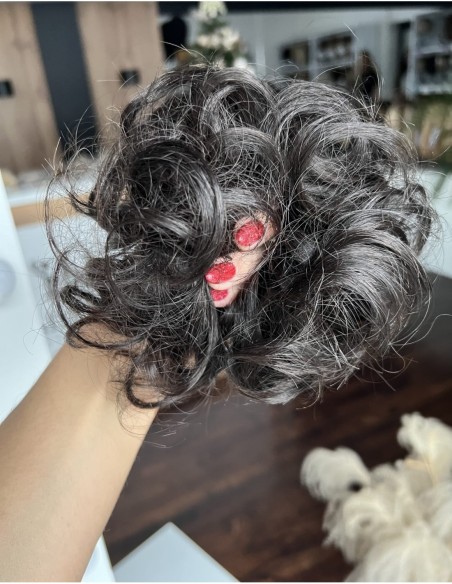 Gumka z włosów naturalnych bardzo ciemny brąz 1B