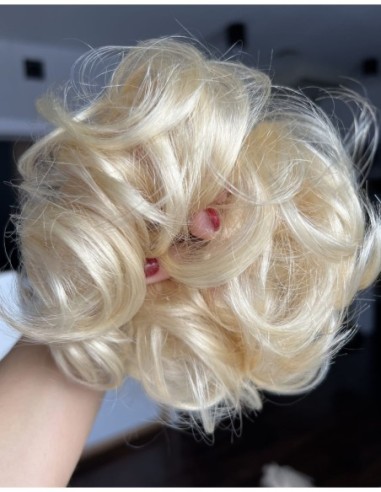 Gumka z włosów naturalnych blond K60