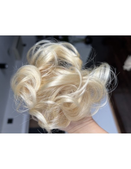 Gumka z włosów naturalnych blond K60