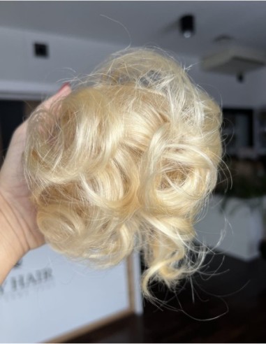 Gumka z włosów naturalnych blond K60