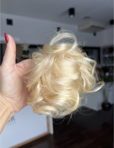 Gumka z włosów naturalnych blond K60