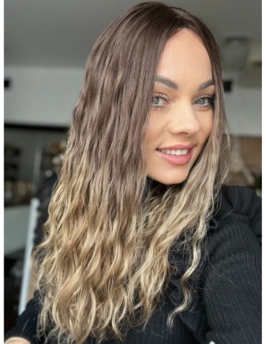 GABI 50 CM-TOPPER Z WŁOSÓW NATURALNYCH FALOWANYCH-PREMIUM