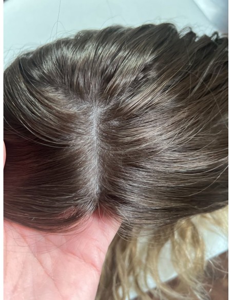 GABI 50 CM-TOPPER Z WŁOSÓW NATURALNYCH FALOWANYCH-PREMIUM