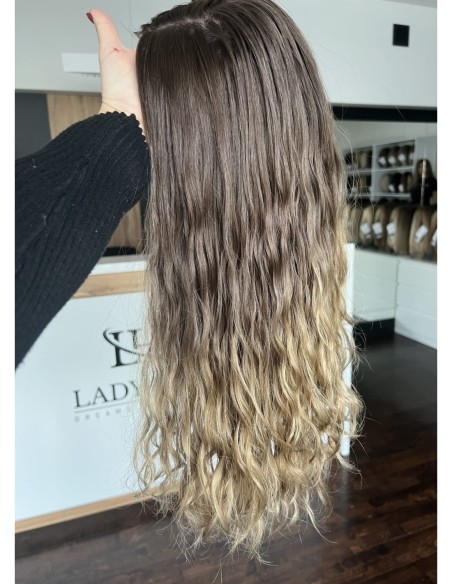 GABI 50 CM-TOPPER Z WŁOSÓW NATURALNYCH FALOWANYCH-PREMIUM