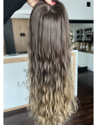 GABI 50 CM-TOPPER Z WŁOSÓW NATURALNYCH FALOWANYCH-PREMIUM