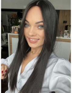 "INA 50 CM PREMIUM VIRGIN" TOPPER Z WŁOSÓW NATURALNYCH 2