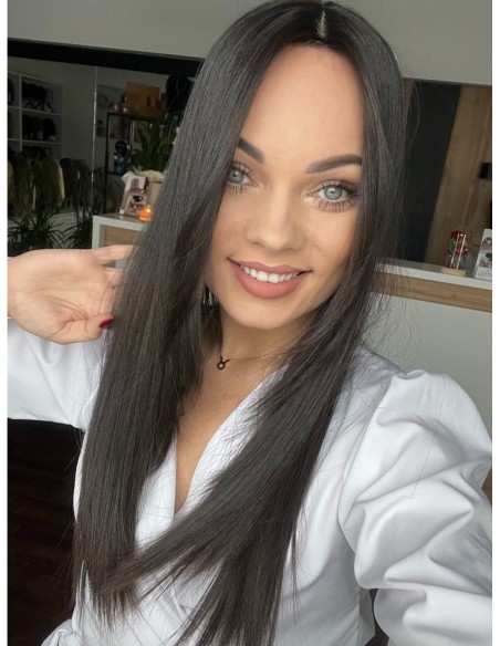 "INA 50 CM PREMIUM VIRGIN" TOPPER Z WŁOSÓW NATURALNYCH