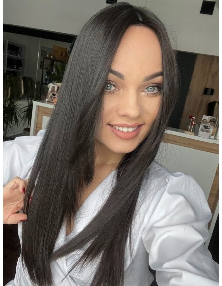 "INA 50 CM PREMIUM VIRGIN" TOPPER Z WŁOSÓW NATURALNYCH