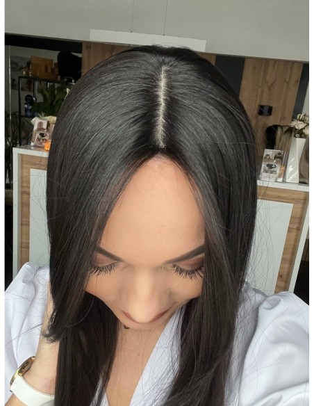 "INA 50 CM PREMIUM VIRGIN" TOPPER Z WŁOSÓW NATURALNYCH