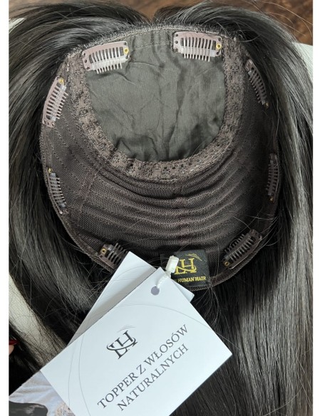 "INA 50 CM PREMIUM VIRGIN" TOPPER Z WŁOSÓW NATURALNYCH