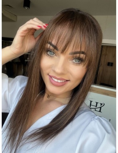 SELENE B10-45CM Z GRZYWKĄ-TOPPER Z WŁOSÓW NATURALNYCH