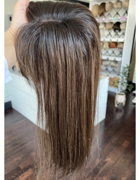 SELENE B10-45CM Z GRZYWKĄ-TOPPER Z WŁOSÓW NATURALNYCH