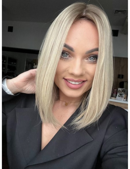 "ANIA  35 CM "-TOPPER Z WŁOSÓW NATURALNYCH  PREMIUM