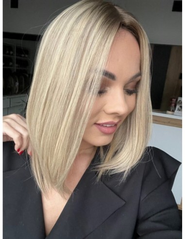 "ANIA  35 CM "-TOPPER Z WŁOSÓW NATURALNYCH  PREMIUM