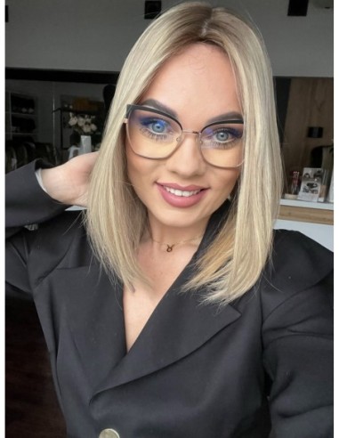 "ANIA  35 CM "-TOPPER Z WŁOSÓW NATURALNYCH  PREMIUM