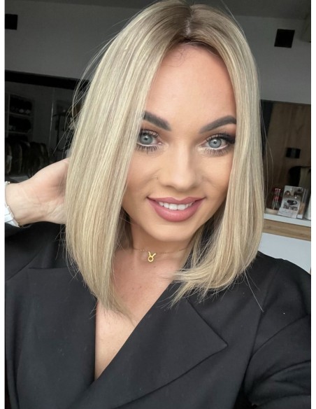 "ANIA  35 CM "-TOPPER Z WŁOSÓW NATURALNYCH  PREMIUM