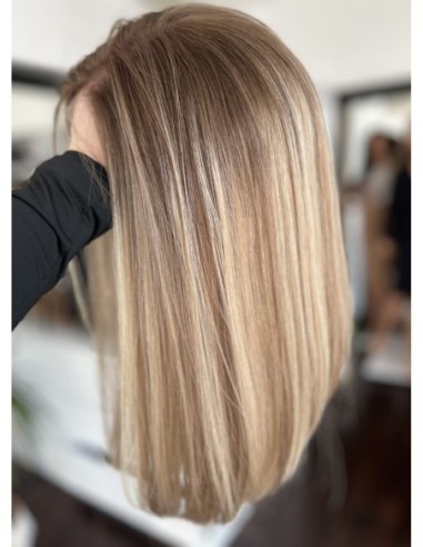 "MILENA 40  "PERUKA Z WŁOSÓW NATURALNYCH  PREMIUM   "S"