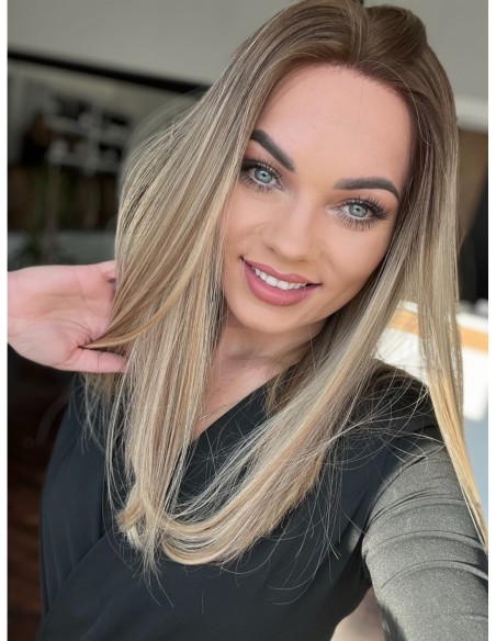 "MILENA 45  "LACE FRONT PERUKA Z WŁOSÓW NATURALNYCH  PREMIUM   "S"