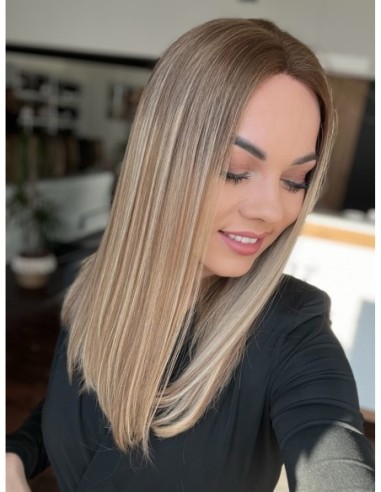 "MILENA 45  "LACE FRONT PERUKA Z WŁOSÓW NATURALNYCH  PREMIUM   "M"